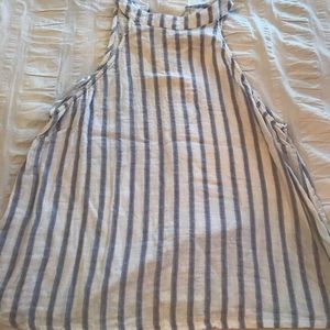Stripe tank top, linen material